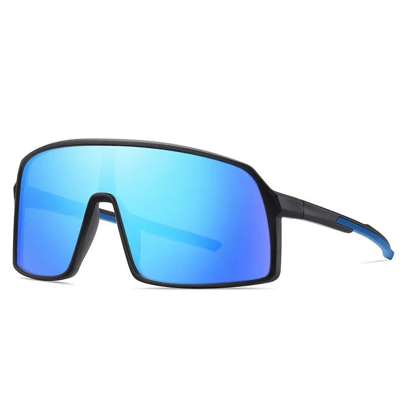 Siamese large frame sunglasses trend men's polarized sports sunglasses cycling integrated sunglasses