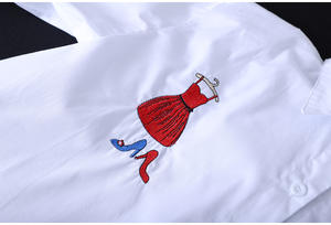 Nouvelle Chemise Brodée Printemps Automne <span class=keywords><strong>Femme</strong></span>, <span class=keywords><strong>Blouse</strong></span> amincissante à Manches Longues et Coupe <span class=keywords><strong>ample</strong></span> - Product Image 6