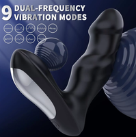 Analer Vibrator, Ultra-Weicher Silikon-Sextoy für Männer, Analplug mit 9 Vibrationsmodi, App-Fernbedienung, Analdildo