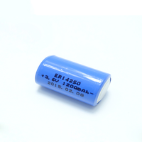 Baterai Lithium Thionyl Chloride Primer Non Isi Ulang Ukuran 1/2 AA 3.6V 1200 MAh ER14250