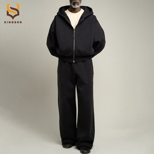 Sudadera con Capucha Negra Gráfica de Algodón de Alta Calidad para Hombre, Estilo Urbano, Oversize, Holgada, de Diseñador, Informal, con Estampado Gráfico, Tipo Chándal - Product Image 4