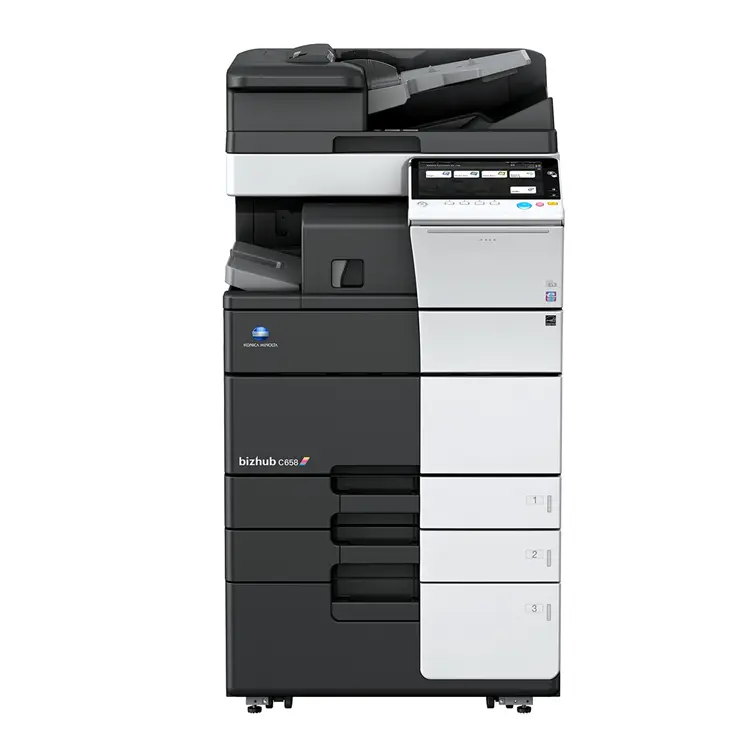 ความเร็วสูงRefurbished Duplicatorเครื่องพิมพ์สำหรับKonica Minolta Bizhub C658 A3 Mfpเครื่องถ่ายเอกสารเครื่องพิมพ์