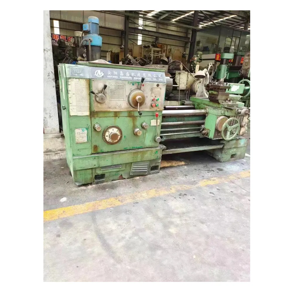 Kullanılan çin torna makinesi 6163 750mm Metal kesme makinesi geleneksel torna Metal