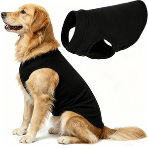 <b>Dog</b> Winter Fleece Vest Sleeveless Jacket High Neck Polyester Wrinkle Resistant Cute Design Outdoor Walking Use - Product Image 4
