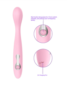 Potente Vibrador AV Recargable por USB de 10 Velocidades, Resistente al Agua, para Mujeres, Estimulación del Punto G y del Clítoris, Juguete Sexual para Adultos - Product Image 3