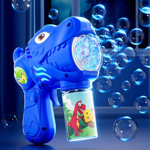 Pistolet à bulles automatique en plastique, machine à bulles pour enfants, garçons et filles, utilisation en extérieur, pistolet à bulles électrique poreux - Product Image 6