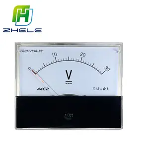 OEM Service 100*80mm Point Analog Panel Voltmeter AC/DC 5V 10V 15V 20V 30V 50V 100V 150V 200V 250V 300V 400V 500V Voltage Meter