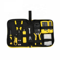 Kit d'outils de télécommunications 8 pièces, pince à sertir réseau 3 voies 4p6p 8p, couteau à dénuder les fils, prise en charge de la personnalisation OEM