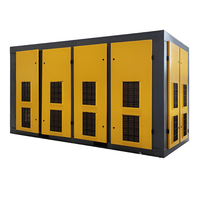 Compresseur de sécheur d'air intégré, 110 kW 150 CFM, conception tout-en-un pour gagner de la place dans l'atelier