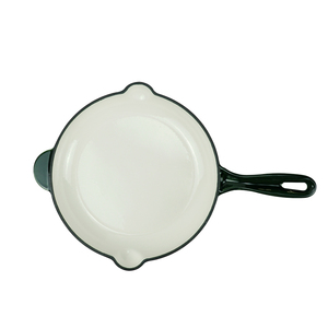 Venta superior antiadherente salud esmalte verde sartén de <span class=keywords><strong>hierro</strong></span> <span class=keywords><strong>fundido</strong></span> Cocina - Product Image 3