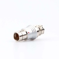 Conector Circular Autoblocante de Empuje y Tracción Serie F, de 2 a 19 Pines, Macho a Hembra