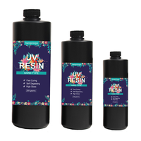 Kit de résine époxy à durcissement UV cristal clair colle activée solaire transparente UV résine prémélangée pour la fabrication de bijoux durcissement 100gFast