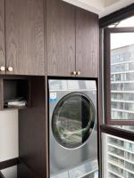 Meuble de rangement intelligent pour machine à laver de balcon, design personnalisé, avec évier intégré pour salle de bain