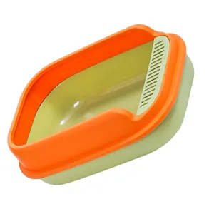 Cat Litter Box High Sides New Big Box Litter Cats Extra Large Cat Litter Box with Sifter Lid Drawer Scoop