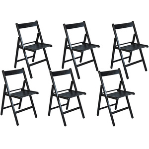 Sedie Pieghevoli in Legno di Faggio 42x40x78 Cm, Sedia Pieghevole per Interni ed Esterni Senza Braccioli, Colorata - Product Image 1