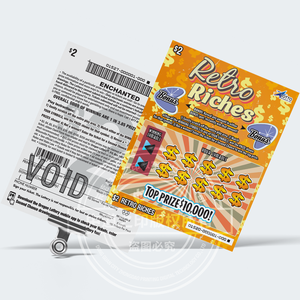 Impression personnalisée <span class=keywords><strong>de</strong></span> billets <span class=keywords><strong>de</strong></span> loterie à gratter en <span class=keywords><strong>carton</strong></span> numérique, écologiques, durables, avec logo <span class=keywords><strong>personnalisé</strong></span> imprimé, public cible du loterie - Product Image 2