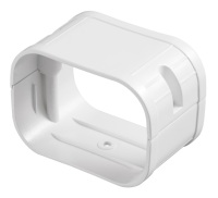 Cache-raccord extérieur en PVC blanc 100*65mm, embout réducteur, cache-tuyau décoratif pour climatiseur et moteurs