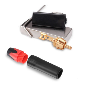 ขั้วต่อ RCA ตัวผู้แบบ Neutrik ขนาด 3.18 มม. สำหรับติดตั้งบนแผง  ชุบทองแดง  ปลั๊กเสียงสเตอริโอ  ฉนวนสีแดงดำ - Product Image 2