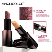 Rouge à lèvres nacré à couvrance totale, longue tenue, non collant, hydratant, brillant, lissant, tendance, de la marque française Distribution