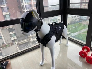 Peralatan Pengendali Kerusuhan, Kandang Lepas Pasang untuk Memasang Kamera Helm Taktis Hitam untuk German Shepherd - Product Image 6