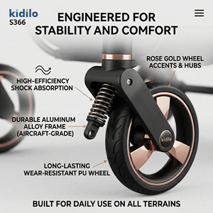 Kidilo S366 Cochecito de Bebé Premium 3 en 1 con Silla de Auto 360° <span class=keywords><strong>para</strong></span> 0-3 Años, Ideal <span class=keywords><strong>para</strong></span> Viajes Familiares y Arabasi Bebek - Product Image 5