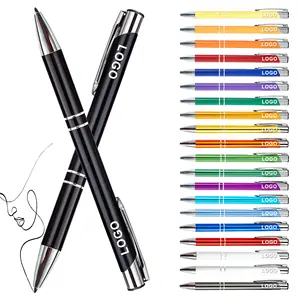 Stylo à bille promotionnel annonçant un stylo à bille personnalisé stylo en métal gel avec logo personnalisé impression Logo sérigraphie marque d'entreprise