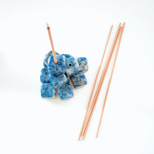 2023 pierre précieuse de <span class=keywords><strong>mercure</strong></span> en ligne Blue spot jasper porte-encens avec cloche - Product Image 1