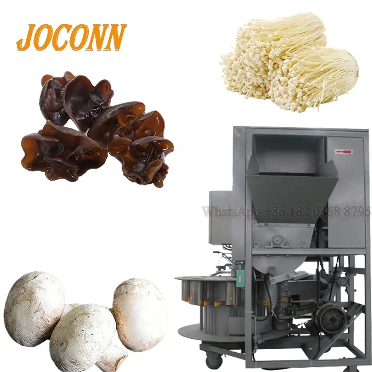 Máquina profissional de ensacamento e perfuração de material para cultivo de cogumelos, máquina de embalagem para cultivo de cogumelos