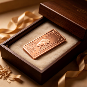 10 Ounce 999 Fine Copper <b>Bar</b> Buffalo Bison Design Copper Bullion <b>Bar</b> for Collection copper bullion <b>bar</b> - Product Image 2