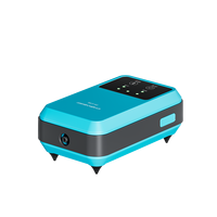 Pompe à air pour aquarium en plastique rectangulaire avec moteur AC/DC, batterie au lithium, design écologique, bruit inférieur à 30 dB, pour petit aquarium, utilisation en extérieur