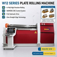Cintreuse de tôles CNC à quatre rouleaux 50x3000, automatique, épaisseur 50mm, largeur 3000mm