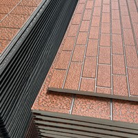 Panneau mural décoratif en briques pour façade extérieure, entrepôt, atelier, toit