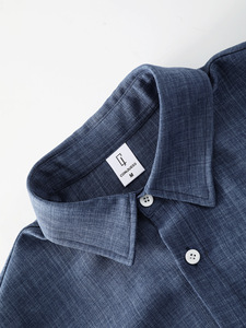 Completo Casual da Uomo a Due Pezzi: Camicia a Maniche Corte con Apertura Frontale e Pantaloncini con Coulisse e Tasche Laterali - Product Image 4