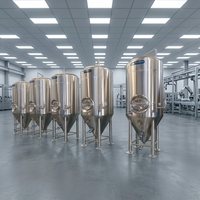 Cuve de Fermentation Industrielle en Acier Inoxydable de 100L à 500000L pour la Fermentation de la Bière, du Vin et du Bioéthanol