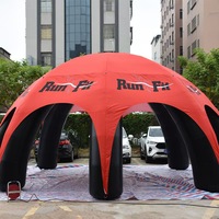 Tente de réception gonflable publicitaire commerciale en PVC imperméable pour l'extérieur, personnalisable en gros