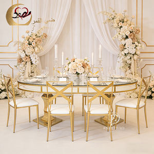 Mesas Ovaladas de Acero Inoxidable para Eventos y Bodas, Alquiler de Muebles para Eventos en Interiores - Product Image 3