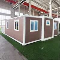 Maison conteneur préfabriquée extensible pour usage hôtelier et villier, multifonctionnelle, respirante, écologique, en acier haute résistance, modulaire