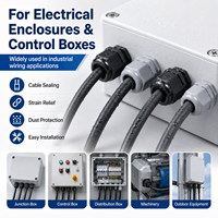 Xindali Presse-étoupe en nylon étanche IP68 basse tension PG7 PG9 PG11 PG13.5 PG16 PG21 PG32, connecteur de câble en plastique pour applications électriques