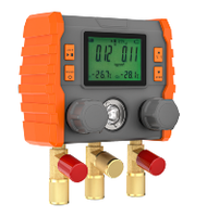 Manomètre numérique pour collecteur de pression HVAC, testeur de pression et de température avec rétroéclairage LCD pour R410A R134a R22 avec jauge de niveau