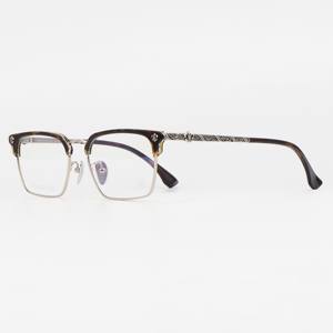 Montura de Gafas Premium Dorada para Caballero, Resistente a la Deformación, para Hombres y Mujeres, Retro, Antideslumbrante para Computadora, Fabricantes de Gafas Ópticas - Product Image 5