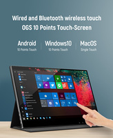 Automatique PS4 Commutateur 15.6 Pouces De Jeu à écran Tactile batterie airplay wifi 1080p 4k sans fil moniteur portable