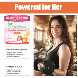Prix de gros Gummies de créatine 5000mg formulés pour les femmes, saveur fraise-citron, pour stimuler l'énergie et l'endurance, Gummies sportifs - Product Image 6
