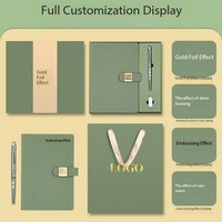 Coffret Cadeau Personnalisé en Cuir PU avec Clé USB 16 Go – Cadeau Promotionnel d'Entreprise OEM pour Réunions Annuelles avec Logo