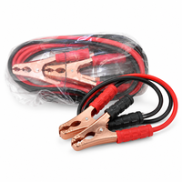 Câbles de démarrage en cuivre nu robustes en PVC pour batterie de voiture |   Câbles de démarrage pour véhicules, pour batteries mortes/faiblesses (2,5 m)