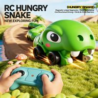 Juguete Magnético RC Serpiente Hambrienta, Juego Interactivo de Batalla para Dos Jugadores, Coche Comedor, Juguete Educativo, Regalos para Niños