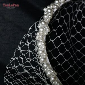 يو لابان VA30-I طقم أزياء سهرة أنيق للعروس مع طرحة على شكل قفص العصافير وعصابة رأس بسيطة مزينة باللؤلؤ وقناع وجه - Product Image 6