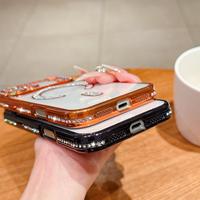 Coque de téléphone transparente premium avec dos transparent pour iPhone 18 17 16 Pro Max, étui magnétique en TPU à paillettes diamantées pour chargement sans fil