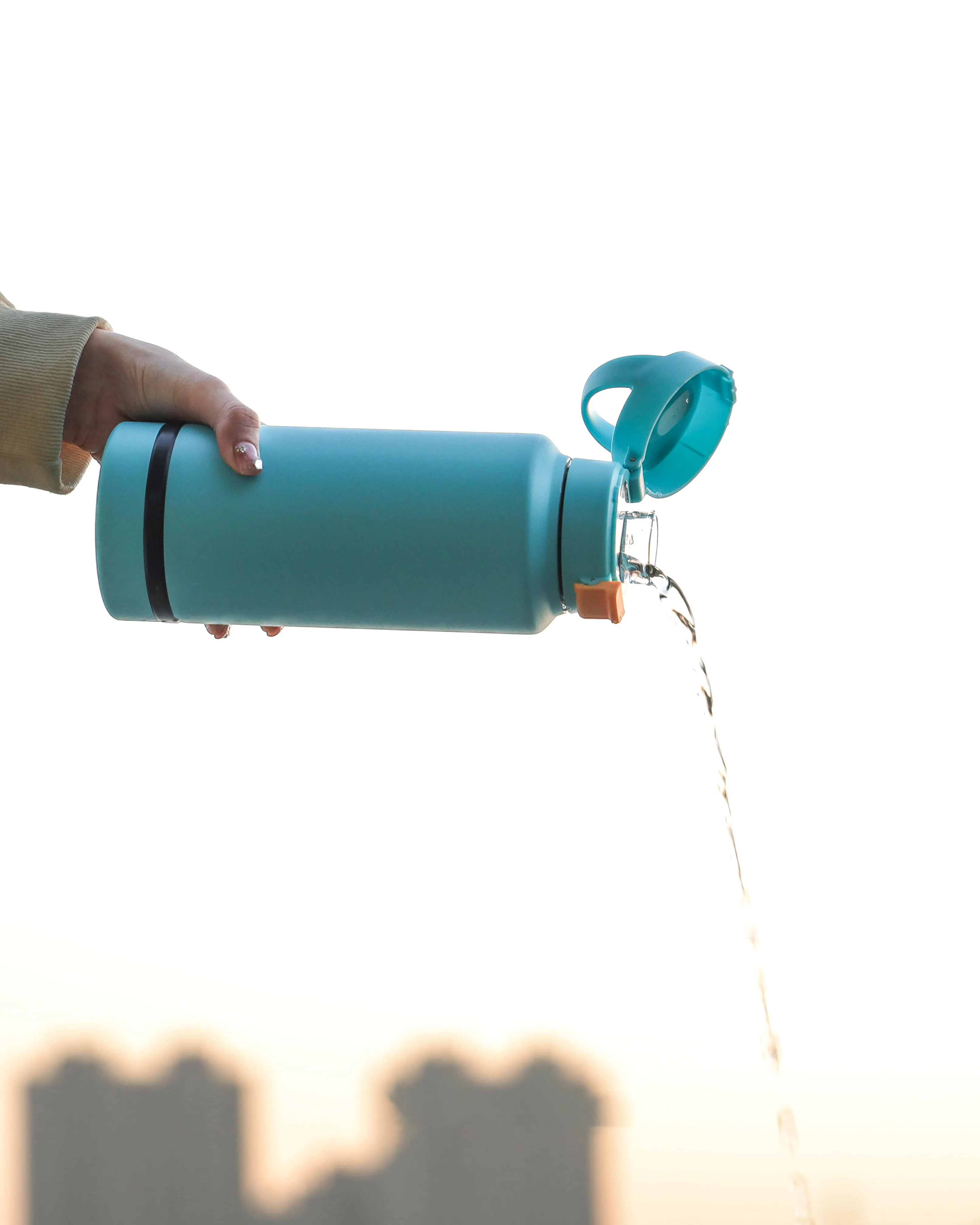 Grosir botol air terisolasi 26oz dengan kotak penyimpanan bebas BPA penjualan panas vakum dinding ganda