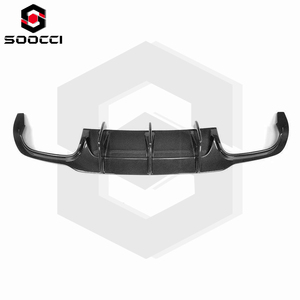 ตัวกระจายด้านหลังสไตล์คาร์บอนไฟเบอร์สำหรับ Mercedes Benz <span class=keywords><strong>C</strong></span> <span class=keywords><strong>Class</strong></span> C63 W204 AMG กันชนหลังลิปดิฟฟิวเซอร์สปอยเลอร์แยก2012-2014 - Product Image 3