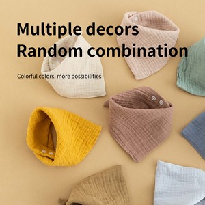 New Arrival Reusable Soft Breathable <strong>Bibs</strong> <strong>Baby</strong> Towel Triangular <strong>Bib</strong> Scarf - Product Image 2